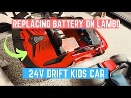 I Replaced the 24v Battery in My Small Lamborghini Drift Car