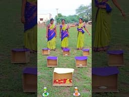 Jump Into Box Challenge 🎁😂🦵 #comedy #shortsvideo