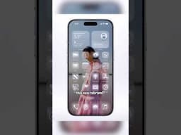 APPLES NEW GLASS REDESIGN?! 📱#apple #applenews #ios26