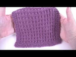 Irregular Rib Free Knit Scarf Pattern for Beginners