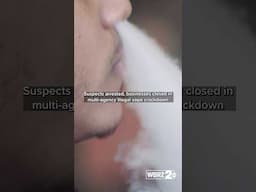 Suspects arrested, businesses closed in multi-agency illegal vape crackdown