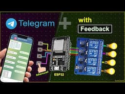 IoT-based Home Automation using ESP32 Telegram with FREE tools | IoT Project 2025