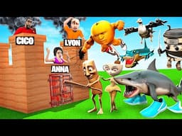 TUNG TUNG SAHUR E TRALALERO TRALALA LANCIATI NEL VUOTO! BUCO ANIMALI BRAINROT su GMOD