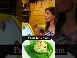 Trying the UNIQUE Paan ice cream for the first time! #shorts #paanicecream #paan #icecream
