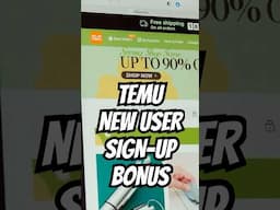 Temu NEW USER Sign Up Bonus - Temu Coupon Codes #temu #temucode