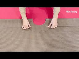 Have you ever sewn a cape this way? How to cut and sew a cape really easy for beginners