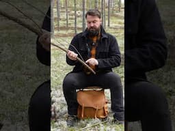 The best knife safety is learning the skills to work without one. #bushcraft #survival #traditional