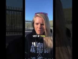 Vegan confronts vet outside slaughterhouse