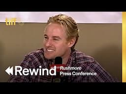 RUSHMORE | Press Conference (1998) | TIFF REWIND