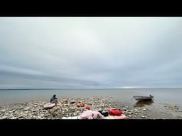 Overnight on our Private ISLAND! (100 yr canoe)