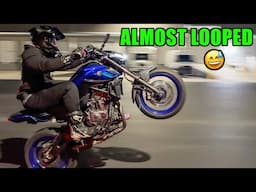 FIRST STUNT LOT SESSION: Learning HOW TO WHEELIE 🫣