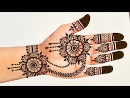 Easy Simple Flower 🌼 Mehndi Design | Easy Front hand Mehndi Design | Mehandi Design | Mehendi Design