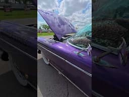 Purple 59 Cadillac with a Leopard Skin Interior at the Bowtie Nationals, KY #bowtienationals
