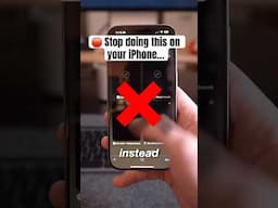 Stop doing this on your iPhone…