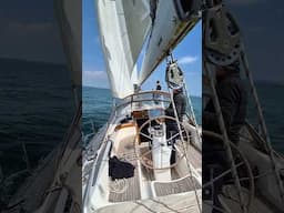 Delivering a wonderful Najad 380 to Beaulieu... A small snapshot of life onboard! #shorts