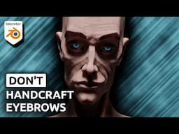Generate Eyebrows with Geometry Nodes - Blender Tutorial