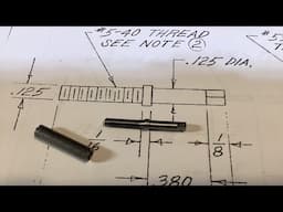 PM Research model lathe build; tailstock spindle and screw
