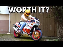 Cost and Work breakdown on the Yamaha FZR 1000 Winter Project