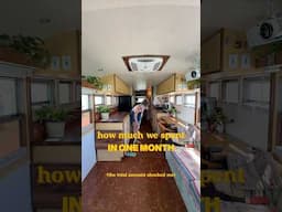 how much we spend in a month living in a bus #buslife #vanlife #costofliving
