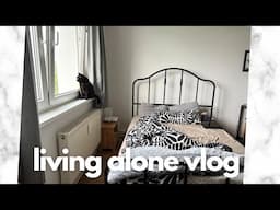 Living alone vlog #19 | decluttering "forgotten" corners, self care haul, simple meals for busy days