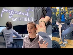 BUSY + PRODUCTIVE DAY WHILE PREGNANT // DITL 2nd Trimester Pregnant + Pregnancy Workout