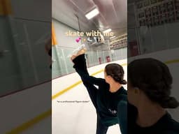 How I train as a professional ice skater!! #iceskating #shorts #figureskating