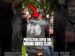 Outlaw Motorcycle Club Clashes With No Kings Protesters💥🏍️