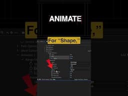 This SIMPLE Trick Makes Your Titles Look CINEMATIC in Seconds! #aftereffects