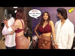 Shilpa Shetty Surprise KISS😍😍 To Young Actor Meezaan & FLIRTS With Him At Hungama 2 Movie Promotion