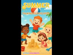 Summer themed Talking Flashcards For Kids