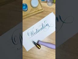 Pointed pen calligraphy practice #moderncalligraphy #art
