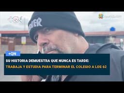 Su historia demuestra que nunca es tarde: trabaja y estudia para terminar el colegio a los 62