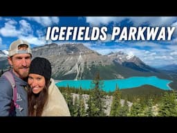 Icefields Parkway 🇨🇦- Most Beautiful Drive in the World!! Western Canada Road Trip