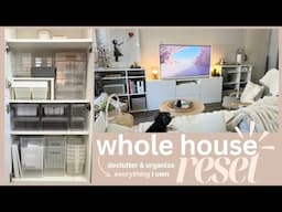 WHOLE HOUSE RESET - Declutter & Organize Everything I Own in 2025 || THE SUNDAY DIARIES