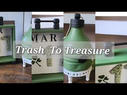 St Patrick's Day Trash To Treasure Decor  #repurpose #upcycle