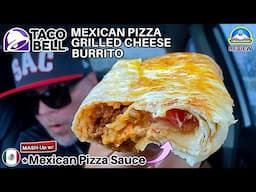 Taco Bell® Mexican Pizza Grilled Cheese Burrito Review!🍕🌯| Should It Be On The Menu? | theendorsment