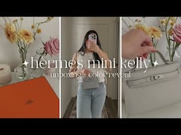 first hermes mini kelly unboxing! +what fits, pricing, mod shots | ft. Luxe Du Jour
