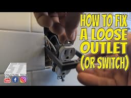 How to fix a loose outlet (or switch)