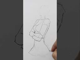 28-Second Female Figure Drawing Challenge! #sketch #drawing #art #gaming #music