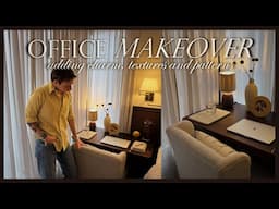 OFFICE MAKEOVER | new desk, new chair, and a DIY PLEATED LAMP SHADE *Before & After*