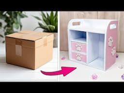 You'll be surprised how easy it is to make this cute cat paw organizer!