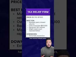 What's The Best Way To Resolve #BackTaxes?