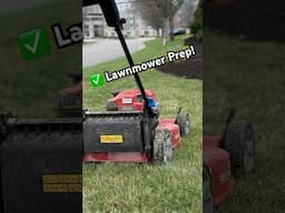 🌷Spring lawnmower prep with Lucas Oil!  #spring #lawnmower #lucasoil #summer #lawncare #lawn