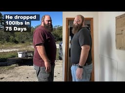 He lost 100 lbs in 2 1/2 months 🤯 Oh and all cancer markers are normal!