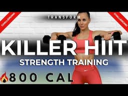 60-MIN KILLER HIIT WORKOUT + ABS | CIRCUIT TRAINING - Challenging Super Charged Total Body Strength