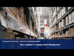 Earn a Master's in Supply Chain Management