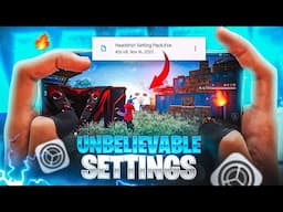 New Unbelievable Settings For Only Red Numbers ☠️⚙️ | Stretch Screen + High Performance + Lag Fix !