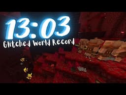 (WR) Minecraft Speedrun with Glitches in 13:03