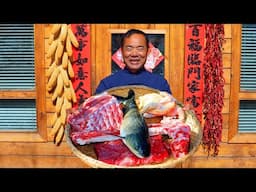 The BEST One Pot Stew Recipe: Pork Ribs, Lamb Spine & Whole Chicken with Chili!| Uncle Rural Gourmet