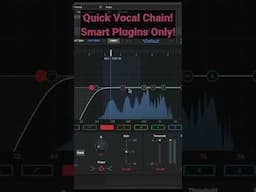 Quick Vocal Chain with Smart Plugins Only!! #vocalmixing #mixingandmastering #mixing #mixingvocals